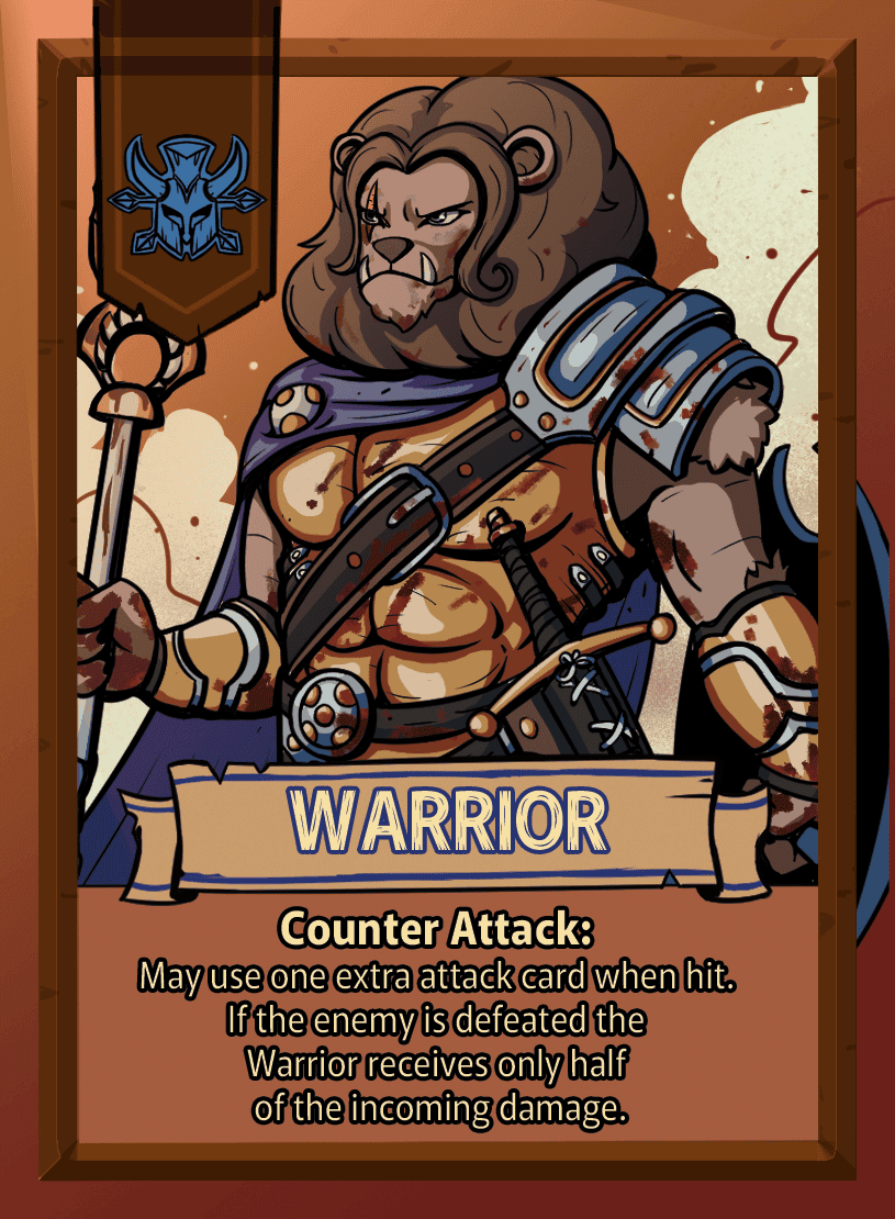 Warrior card